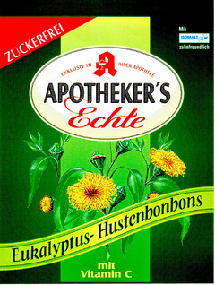 APOTHEKER'S Echte Eukalyptus-Hustenbonbons