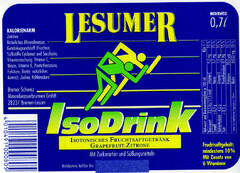 LESUMER IsoDrink ISOTONISCHE FRUCHTSAFTGETRÄNKE