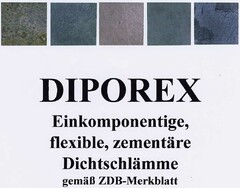 DIPOREX Einkomponentige, flexible, zementäre Dichtschlämme