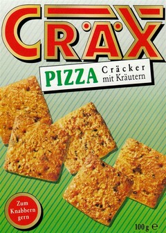 CRÄX PIZZA C r ä c k e r mit Kräutern Zum Knabbern gern