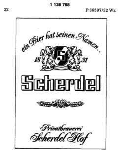 ein Bier hat seinen Namen.. Scherdel