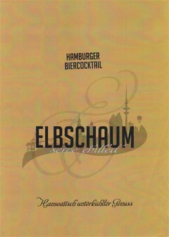 ELBSCHAUM serve chilled HAMBURGER BIERCOCKTAIL