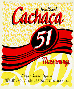 Cachaca 51 from Brazil Pirassununga