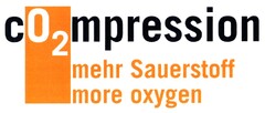 cO2mpression mehr Sauerstoff more oxygen