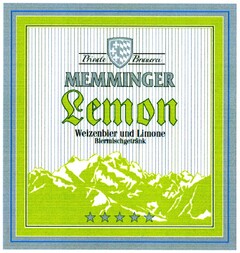 Private Brauerei MEMMINGER Lemon Weizenbier und Limone Biermischgetränk