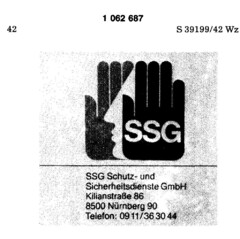 SSG Schutz- und Sicherheitsdienste GmbH Kilianstraße 86 8500 Nürnberg 90 Telefon: 09 11/36 30 44