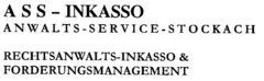 ASS-INKASSO ANWALTS-SERVICE-STOCKACH RECHTSANWALTS-INKASSO & FORDERUNGSMANAGEMENT