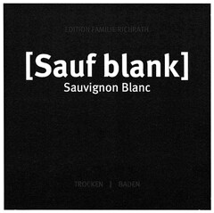 EDITION FAMILIE RICHRATH [Sauf blank] Sauvignon Blanc TROCKEN | BADEN