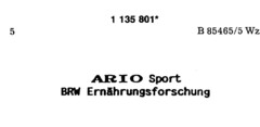 ARIO Sport BRW Ernährungsforschung