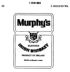 Murphy`s BLENDED IRISH WHISKEY