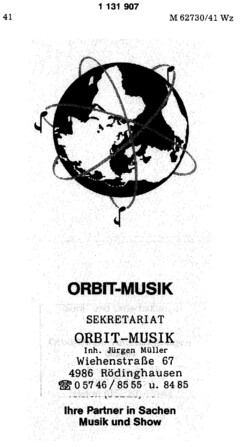 ORBIT-MUSIK SEKRETARIAT Inh. Jürgen Müller