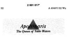 Apollinaris The Queen of Table Waters