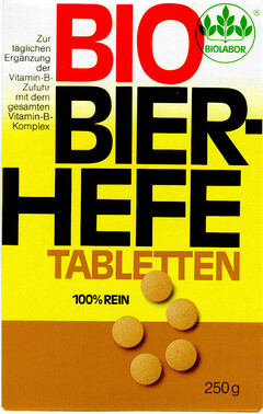 BIO BIER-HEFE TABLETTEN BIOLABOR