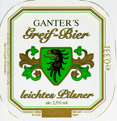 GANTER'S  Greif-Bier