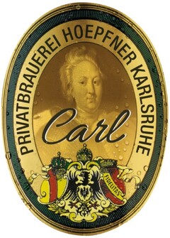 PRIVATBRAUEREI HOEPFNER KARLSRUHE Carl