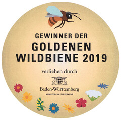 GEWINNER DER GOLDENEN WILDBIENE 2019 verliehen durch Baden-Württemberg