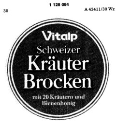 Vitalp Schweizer Kräuter Brocken mit 20 Kräutern und Bienenhonig