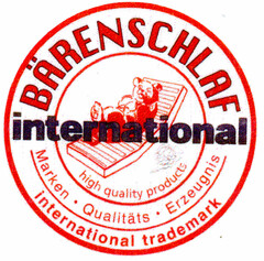 BÄRENSCHLAF international Marken·Qualitäts·Erzeugnis