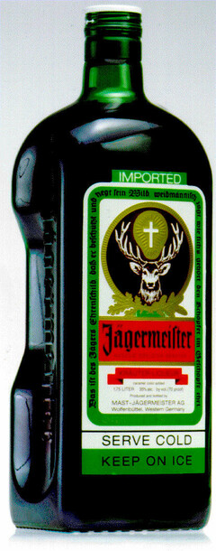 Jägermeister SERVE COLD KEEP ON ICE