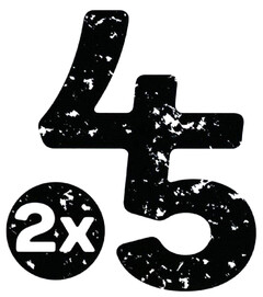 2x 45