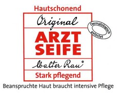 Hautschonend Original ARZT SEIFE Walter Rau Stark pflegend Beanspruchte Haut braucht intensive Pflege