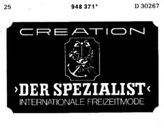 CREATION >DER SPEZIALIST< INTERNATIONALE FREIZEITMODE