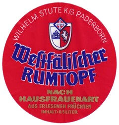 Westfälischer RUMTOPF NACH HAUSFRAUENART WILHELM STUTE K.G. PADERBORN