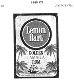 Lemon Hart GOLDEN JAMAICA RUM