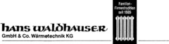 hans waldhauser GmbH & Co. Wärmetechnik KG