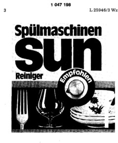 Spülmaschenen sun Reiniger Empfohlen von allen führenden Spülmaschinen-Herstellern