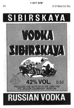 VODKA SIBIRSKAYA