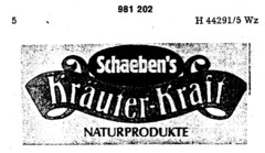 Schaeben`s Kräuter-Kraft NATURPRODUKTE