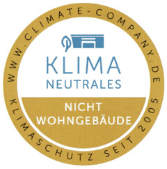 KLIMA NEUTRALES NICHT WOHNGEBÄUDE WWW.CLIMATE-COMPANY.DE KLIMASCHUTZ SEIT 2005