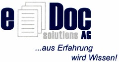 eDoc solutions AG ...aus Erfahrung wird Wissen!