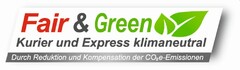 Fair & Green Kurier und Express klimaneutral Durch Reduktion und Kompensation der CO2e-Emissionen