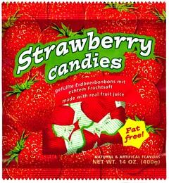 Strawberry candies