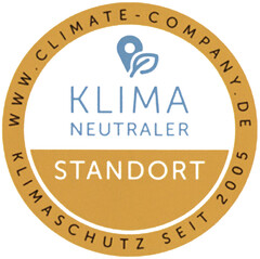 KLIMANEUTRALER STANDORT WWW.CLIMATE-COMPANY.DE KLIMASCHUTZ SEIT 2005