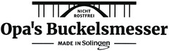 Opa's Buckelsmesser NICHT ROSTFREI MADE IN Solingen