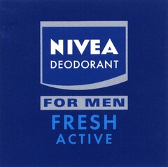 NIVEA DEODORANT FOR MEN FRESH ACTIVE