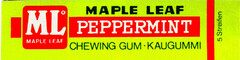MAPLE LEAF PEPPERMINT CHEWING GUM KAUGUMMI