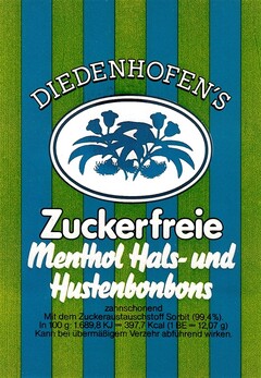 DIEDENHOFEN`S Zuckerfreie Hals- und Hustenbonbons