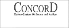 CONCORD Platten-System für Innen und Außen.
