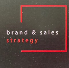 brand & sales strategy