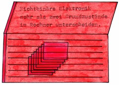 Nichtbinäre Elektronik mehr als zwei Grundzustände im Rechner unterscheiden.