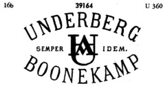 UNDERBERG SEMPER IDEM. BOONEKAMP