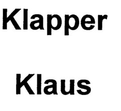 Klapper Klaus