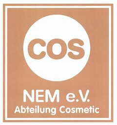 COS NEM e.V. Abteilung Cosmetic