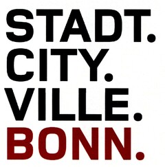 STADT. CITY. VILLE. BONN.