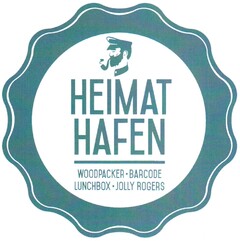 HEIMAT HAFEN WOODPACKER·BARCODE LUNCHBOX·JOLLY ROGERS