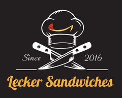 Since 2016 Lecker Sandwiches